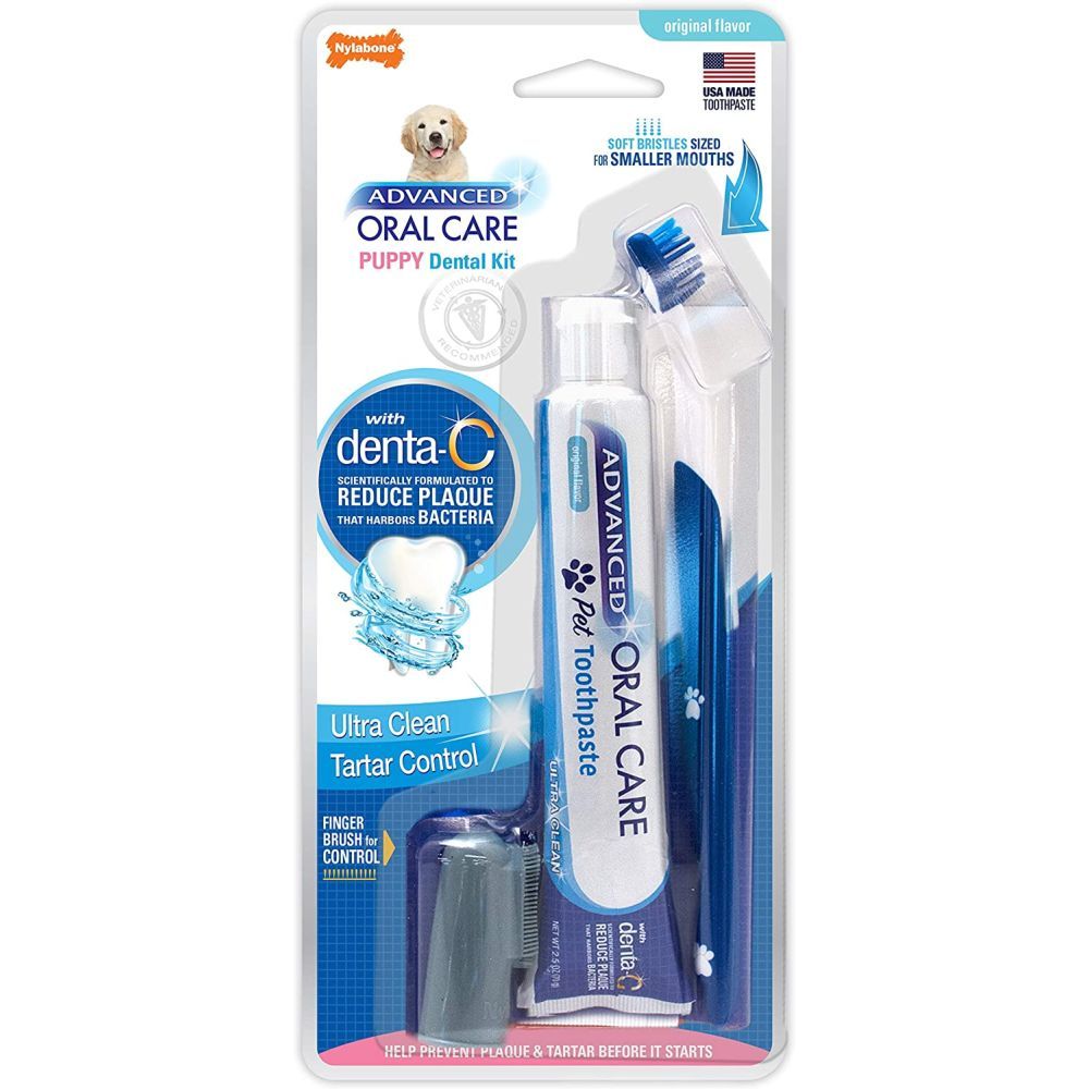 Nylabone advanced oral shop care puppy dental kit